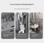 2-LAYERS STRONG IRON BATHROOM SHELF (TOILET-WASHING MACHINE RACK)