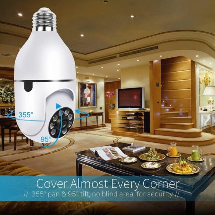 360 Degree Panoramic Wireless Auto Tracking Bulb Ptz Wifi Camera