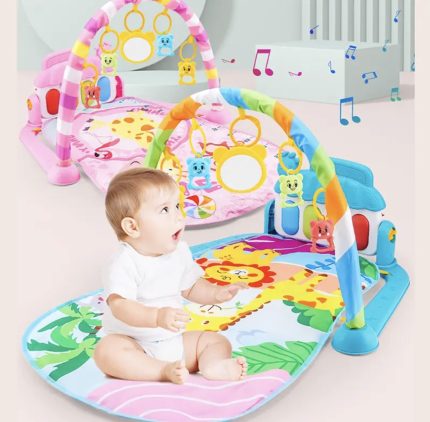 Baby Activated Early Education Gym Rack & Musical Play Mat For Age 0 - 36 Months